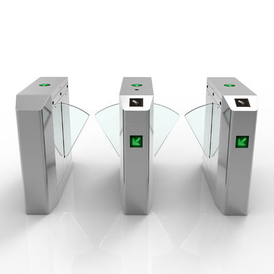 Daire için Geçit Genişliği 550mm RFID Flap Turnike Geri Çekilebilir Giriş