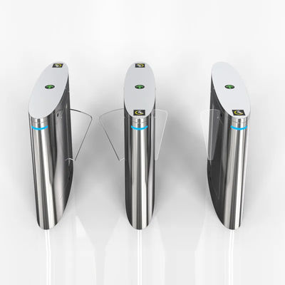 304 Kalite Paslanmaz Çelik Geçiş Kontrol Turnike Flap Bariyer AC220V 50HZ