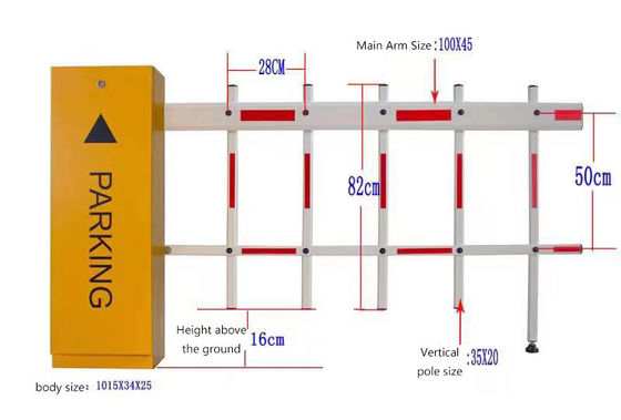 Hız ayarlanabilir yol trafiği engelli 24v DC fırçasız motor çitle