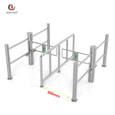 Ofis Yüz Tanıma Swing Turnstile Kapı 304 Paslanmaz Çelik Erişim Kontrol Sistemi