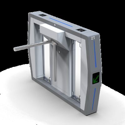Full Automatic Double Arm Tripod Turnstile Gate with RS485 Communication AC 220V/110V and 30-45 Persons Per Minute Capacity