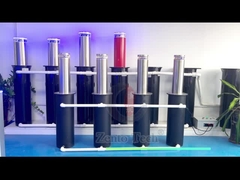 Yansıtıcı şeridi olan otomatik geri çekilebilir otopark kolyarları